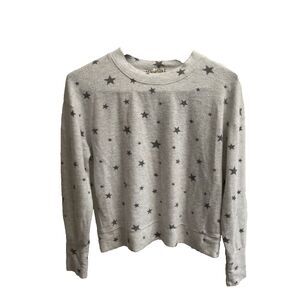 Pink Republic Pullover Sweater‎ S Light Grey with Stars